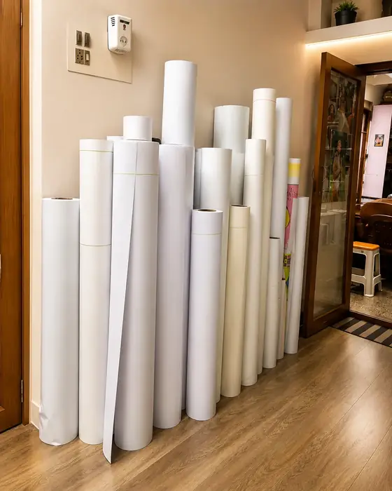 Large format photo paper and vinyl rolls for digital printing